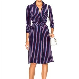 Altuzarra Marian Dress in Navy and Tango